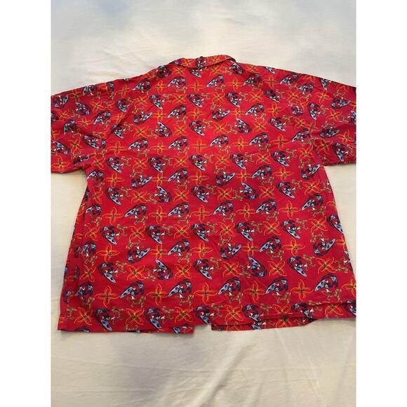 Disney Store Mickey Mouse Surfing Short Sleeve Button Up Shirt Mens L - Picture 8 of 8